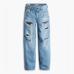 Levi’s Premium Baggy Dad Distressed Jeans | NWT | Size 27